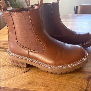 Jeossy Brown Chelsea Ankle Boots- worn a few times one season